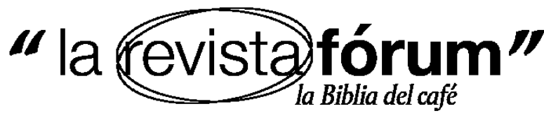 Logo de la Revista Fórum, la publicación especializada conocida como la Biblia del café en España.