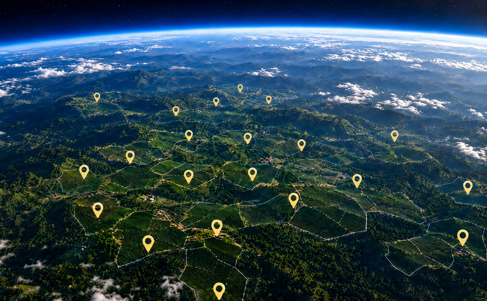 Trazabilidad del café mediante tecnología satelital y mapas de Coffee Canopy Partnership